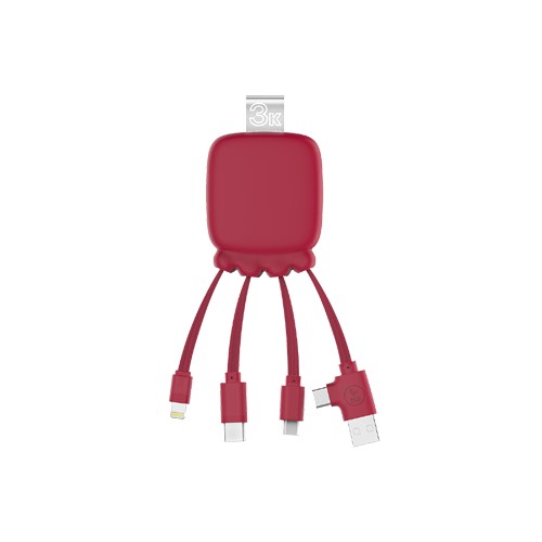Câble M. Bio fast 3 en 1. Charge rapide, transfert de données et CarPlay
