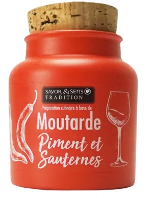 Moutarde piment d'Espelette SAVOR & SENS 130g
