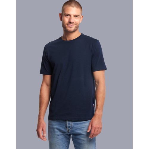 [DESCARTES-B] T-Shirt Homme Manches Courtes Made in France 100% coton biologique certifié OCS.