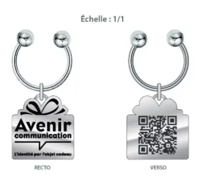[NT 31063 AT] PORTE CLES METAL