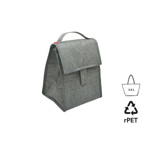[PLR000759] Sac à bento pliable isotherme 'Fujisawa', gris chiné RPET